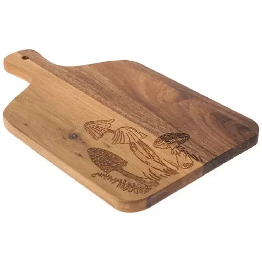 Robert Stanley Wood Charcuterie Board - Botanicals and Mushrooms